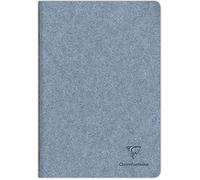 Clairefontaine 83515C - A Stitched Stitched Notebook Cover Jeans Paper - A4 21x29.7 cm 96 Lined Pages 90g Ivory Paper - With Flap - Jeans&Cocoa Collection