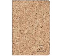 Clairefontaine 83523C - A Stitched Sewn Notebook Cover Paper made from Cocoa Shells - A4 21x29.7 cm 96 Lined Pages 90g Ivory Paper - With Flap - Jeans&Cocoa Collection