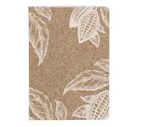 Clairefontaine 83543C - A Stitched Sewn Thread Notebook Cover Paper made from Cocoa Shells - A6 10.5x14.8 cm 96 Lined Pages 90g Ivory paper - Jeans&Cocoa Collection - 3 visuals, libr. Random