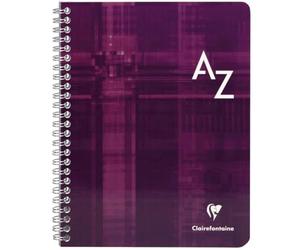 Clairefontaine 8539C - One Spiral Indexed Book - Dimensions: A5 14,8x21 cm - 100 Small Square Pages - 90 g White Paper - Laminated Card Cover - Random Colour