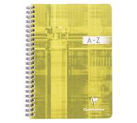 Clairefontaine 8549C Lot de 5 Répertoires à Spirale - A5 14,8x21 cm - 180 Pages Petits Carreaux - Papier Blanc 90 g - Couverture Carte Pelliculée - Couleurs Aléatoires
