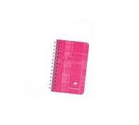Clairefontaine 8586C Un Carnet à Spirale - 7,5x12 cm - 100 Pages Lignées - Papier Blanc 90 g - Couverture Carte Pelliculée Couleur Aléatoire