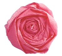 Clairefontaine 903060C - Pack of 10 Sheets of Crepe Paper - Medium Pink - Format 2.50x0.50m - Crepe 60% - Elastic and Resistant - Arts and Crafts Creative