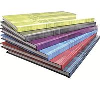 Clairefontaine - Ref 9042C - Hard Cover Notebooks (96 Sheets) - A4 Size, Squared Ruling, 90gsm Brushed Vellum Paper, Laminated Card Cover - Random Colour