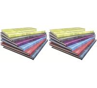 Clairefontaine 9042C - One Hardcover Notebook - Dimensions: A4 21x29.7cm - 192 Pages Small Squares - White Vellum Paper - Laminated Card Cover - Random Colour (Pack of 2)