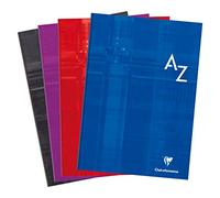 Clairefontaine 9049C Lot de 5 Répertoires Brochures Rembordés Rigides - A4 21x29,7 cm - 192 Pages Petits Carreaux - Papier Blanc 90 g - Couverture Carte Pelliculée - Couleurs Aléatoires