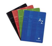 Clairefontaine 9149C A Index Book, Canvas Back, - A4, 21x29,7 cm - 192 Pages, Small Squares - White Paper, 90 g - Laminated Card Cover - Random Colour