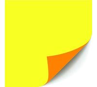 Clairefontaine 93810C Pack of 10 Fluorescent Erasable Cardboard Sheets 550g/m² Format 40x60cm Drawing Writing Creative Adults Kids 1 Yellow Side 1 Orange Side