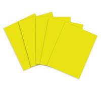 Clairefontaine - Ref 93821C - Maildor Fluorescent Poster Paper (Pack of 25 Sheets) - 60 x 80cm in Size, 90gsm Paper, Bright Fluorescent Colours - Lemon Yellow