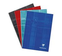 Clairefontaine 9516C Rigid Laminated Brochure Notebook - A5 14,8x21 cm - 192 Lined Pages - 90 g White Paper - Random Colour Laminated Card Cover