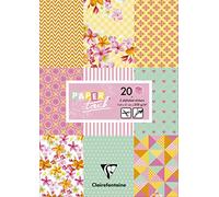 Clairefontaine 95239C - Pad of 20 Motif Sheets 200g Cardstock Alphabet Stickers Cut-out Labels A5 format 14,8x21cm Creative Leisure Scrapbooking Paper Shabby