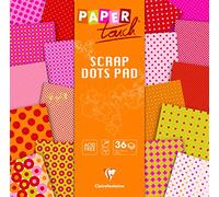 Clairefontaine 95341C - Scrap Dots Block 36 Sheets 160g/m² Format - 30x30cm Creative Leisure Scrapbooking Occasional Paper Spicy Theme 18 Ast Designs x2