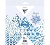 Clairefontaine - Ref 95349C - Origami Paper (Pack of 60 Sheets) - 15 x 15cm in Size, 70gsm Paper, Printed Design on Front & Plain Backs - Shibori Patterns