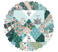 Clairefontaine 95372C Origami Paper Case Herbarium Collection 60 Sheets 70gsm Format 15x15cm 30 Ast coloured designs X 2 design Creative Adults Children