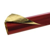 Clairefontaine 95506C Double-sided Aluminium foil roll 90g/m² 80x50 cm Glossy easy-to-handle paper Creative leisure Handicraft Decoration activity Colour Red