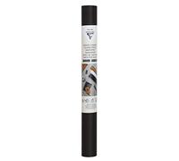 Clairefontaine 95535C Sewing Paper Roll Format 50x100 cm Paper Thickness 0,55mm Soft and Strong Leather Texture and Aspect Creative Leisure DIY Black Colour