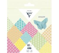 Clairefontaine 95635C - 60 Sheets of Origami Paper 70g/m² Summer Collection, Size 15 x 15 cm, 30 Assorted Coloured Designs (2 Sheets per Pattern), Creative Hobbies for Adults and Children