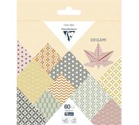 Clairefontaine 95636C - 60 Sheets of Origami Paper 70 g/m² Autumn Collection, Size 15 x 15 cm, 30 Assorted Coloured Designs (2 Sheets per Pattern), Creative Hobbies for Adults and Children