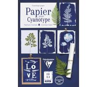 Clairefontaine 95861C - Set of 10 Sheets of Cyanotype Paper Thick Drawing Paper 300gsm Solar Impression Paper A4 Format -21x29,7cm Watercolour Satin Grain