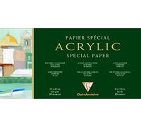 Clairefontaine - Ref 96495C - Oil Paper Pad (15 Sheets) - 42 x 56cm in Size, 240gsm Paper, Acid Free, pH Neutral - Oil Paint Adheres Well to the Light Textured Paper