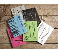 Clairefontaine 96670C Bloc Agrafé GraF'it - 80 Feuilles Papier Dessin Croquis Uni - Feuilles Détachables - A5 14,8x21 cm 90g - Couverture Blanche - Paquet de 10 blocs