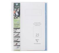 Clairefontaine 973225C - Koverbook Notebook with PP Cover and Flap Pockets, DIN A4 21x29.7 cm, 32 Pages, 90g, Ruled 25 Ruled with Margin, Assorted Colours
