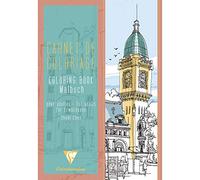 Clairefontaine 97505C Booklet of 48 Printed Pages 120g/m² to Colour Format A4 (21x29,7 cm Creative Leisure and Colouring Adults and Children - Theme Cities
