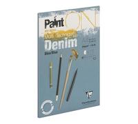 Clairefontaine : PaintOn : Glued Pad : 250gsm : 15 Sheets : A4 : Denim Blue