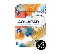 Clairefontaine GOLDLINE AQUA Medium Fine grain 50 Sheets 300gsm A4