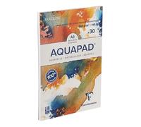 Clairefontaine - Ref 975722C - Goldline Aquapad White Glued Watercolour Pad (70 Sheets) - A3 Size, 300gsm Quality Drawing Paper, Medium Fine Grain, Acid Free, pH Neutral