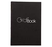 Clairefontaine 975801C Carnet Cousu Graf'Book 360° - 100 Feuilles Papier Dessin Blanc à la Surface Lisse - A5 14,8x21 cm 100g - Orientation Portrait - Paquet de 5 blocs