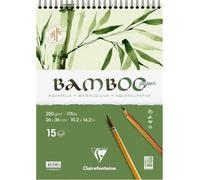 Clairefontaine 975926C - Bamboo paper spiral-bound pad - 15 sh 100% bamboo