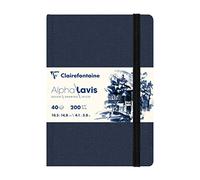 Clairefontaine : Alpha Lavis : Stitchbound Drawing Book : A6 : 40 Sheets : 200gsm : Landscape : White