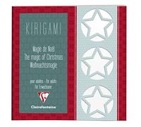 Clairefontaine 97600C - Kirigami Notebook with 52 Printed Pages 160g/m²- Format 20x20 cm - Cutting, DIY - 3D Creations - Christmas Magic Theme Creative & Fun