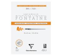 Clairefontaine 976022C - Fontaine Extra White Paper 4-Sided Glued Pad