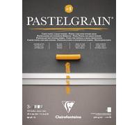 Clairefontaine 976057C PastelGrain No.1 PastelGrain Pastel-Pastel-Pastel-Pastel-12 Sheets Special Card for Dry Pastels - 18 x 24 cm 360 g - Assorted Grey Colours - Crystal Paper Dividers