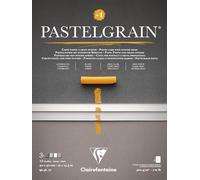 Clairefontaine 976059C PastelGrain No.1 PastelGrain Pastel-Pastel-Pastel-Pastel-Pastel-12 Sheets Special Card for Dry Pastels - 30 x 40 cm 360 g - Assorted Grey Colours - Crystal Paper Dividers