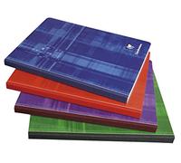 Clairefontaine 9762C Lot de 5 Cahiers Brochures Dos Toilé - 17x22 cm - 288 Pages Petits Carreaux - Papier Blanc 90 g - Couverture Carte Pelliculée - Couleurs Aléatoires