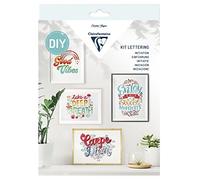 Clairefontaine 97710C Discovery Box Lettering Kit for Adults Step by Step Initiation Booklet 4 Designs Decoration Creative leisure Arts & Crafts Hands-on