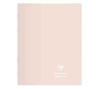 Clairefontaine 981481C Set of 10 Stapled Notebooks Koverbook Blush - 24x32 cm - 96 Seyes Ruled Pages - White Paper 90 g - Opaque Polypro Cover - Random Colours