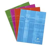 Clairefontaine 9841C - One Hardcover Notebook - Dimensions: 17 cm x 22 cm - 192 Seyes Ruled Pages - 90 g White Paper - Random Colour - Laminated Card Cover
