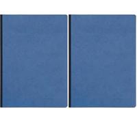 Clairefontaine Age Bag Clothbound Notebook, A5, Dot, 192 Pages - Blue (Pack of 2)