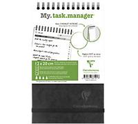 Clairefontaine Age Bag Planner Black A5 Ruled Twin Wire Perforated 786191C