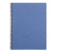 Clairefontaine Age Bag Wirebound Notebook, A4+, Square, 80 Sheets - Blue