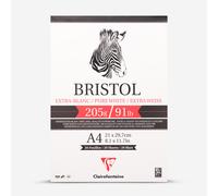 Clairefontaine : Bristol Pad : Extra White : A4 : 20 Sheets : 200gsm