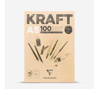 Clairefontaine : Brown Kraft Pad : A5 : 100 Sheets : 90gsm