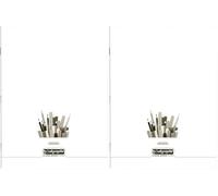 Clairefontaine Calligrapher 18155C Clear+C150 Stapled Drawing Notebook Brand 24x32cm - 96 Plain White Pages - 120g Drawing Paper - Transparent Polypro Cover (Pack of 2)