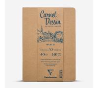 Clairefontaine : Carnet Dessin : Drawing Book : A5 : 40 sheets : 140gsm : Landscape : White