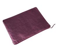 Clairefontaine 'Cuirisé' Leather Universal Flat Pouch - Cherry