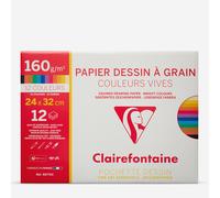 Clairefontaine : Etival : Drawing Paper : A4 : 12 Sheets : 160gsm : Bright Colours